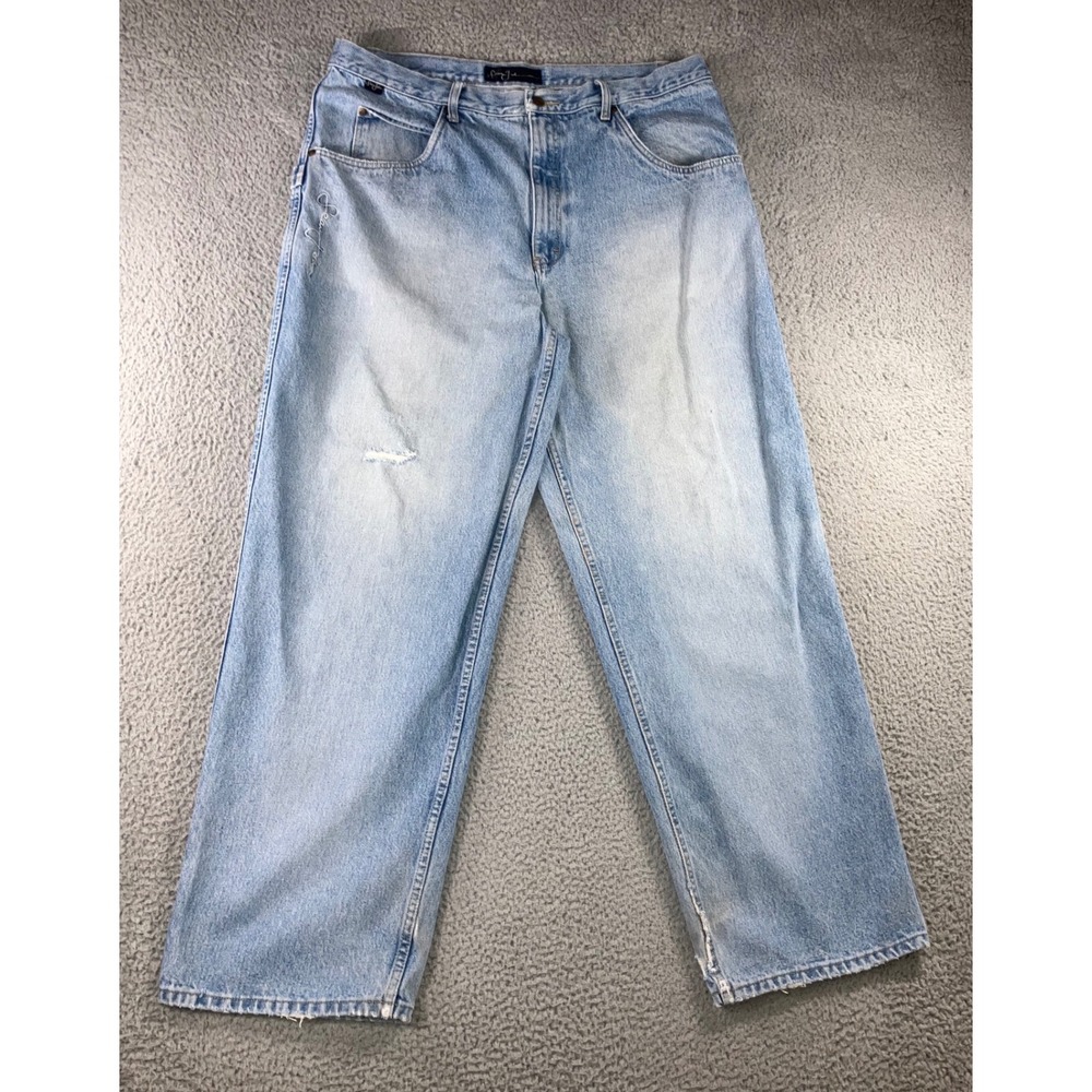 VTG Sean John Baggy Jeans Men 40x33 Y2K Street Wide‎ Leg Thrashed Grunge Skater